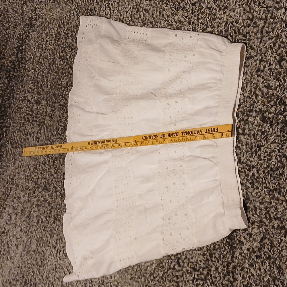 White Studio West Apparel Large Long Flare Skirt - Picture 11 of 12